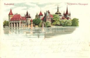 1899 Budapest XIV. Városliget, Ezredéves országos kiállítás, történelmi főcsoport, Kosmos litho (EB)