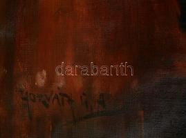 Horváth G. Andor (1876-1966): Borozgatók. Olaj, vászon, jelzett, keretben, 75×100 cm