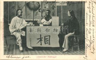 Chinesischer Wahrsager / Chinese fortune teller, folklore