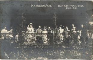 1911 Hochzeitsfest, Erzherzog Karl Franz Josef, Erzherzogin Zita / Wedding of Karl I. and Zita, Franz Joseph, Maria Antonia, Maria Josepha von Sachsen, Franz Ferdinand,