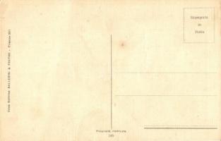 Italian art postcard, New Year, lady with spider, Ballerini & Fratini 249. s: S. Chiostri