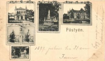 1899 Pöstyén, Piestany; floral