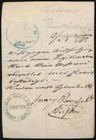 Nezsider 1864 Igazolási jegy