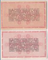 1946. 1.000.000AP (2x) egyiken 6 sorszámjel és fordított címer, másik sorozat- és sorszám nélküli T:...