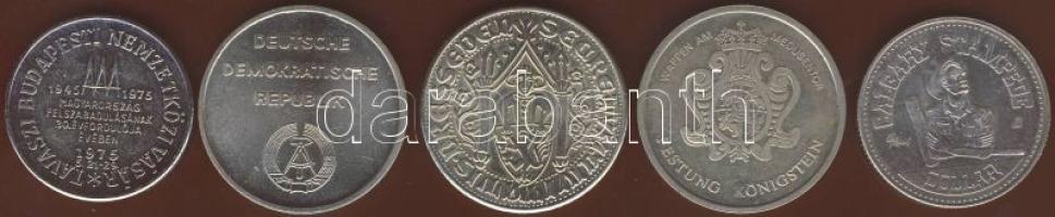 1970-es évek Kanada "Calgary $" fantáziapénz + Hungexpo + NDK 3klf emlékérem T:2