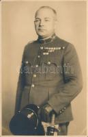 Főhadnagy portréja, fotólap, Kossak budapesti műterméből, 13,5×9 cm