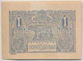 Románia 1915. 1L T:II tűly.
Romania 1915. 1 Leu C:XF needle hole
Krause 17