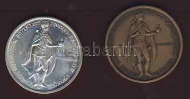 1987. "MÉE-V.Ferdinánd" Ag+Br emlékplakett pár T:1/2