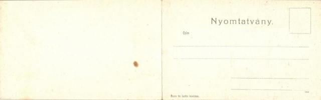 Csongrád, Látkép Tóbiás Herman üzlete, Bozo és Justin kiadása; panoramacard