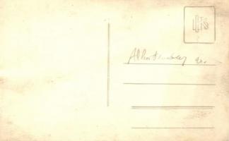 Budapest V. Alkotmány utca nagy havazás idején - 2 db régi fotó képeslap / 2 pre-1945 photo postcard...