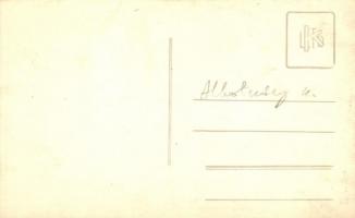 Budapest V. Alkotmány utca nagy havazás idején - 2 db régi fotó képeslap / 2 pre-1945 photo postcard...