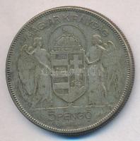 1930. 5P Ag "Horthy jobbra" T:3
Adamo P8