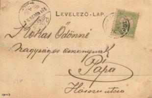 Somogyszob, vasútállomás, vonat. Hartmann Henrik kiadása (EK)