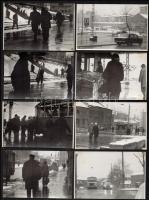 cca 1960-70 A Moszkva tér - 39 darabos privát fotó gyűjtemény a régi térről és környékéről, 8.5×11.5 - 9×14 cm