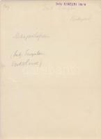 cca 1932 Kinszki Imre (1901-1945): Déli alvás, pecséttel jelzett, aláírt vintage fotóművészeti alkot...