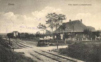Zánka, Villa részlet a vasútállomással