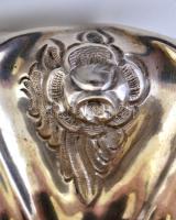 Antik ezüst (Ag.) fűszertartó, jelzett, mesterjeggyel (TS), apró repedéssel az alján, m:7,5 cm, d:9 ...