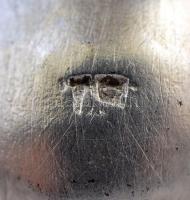 Antik ezüst (Ag.) fűszertartó, jelzett, mesterjeggyel (TS), apró repedéssel az alján, m:7,5 cm, d:9 ...