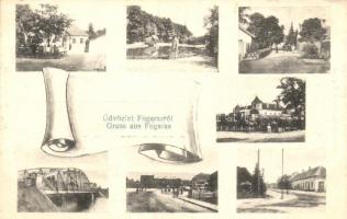 Fogaras, Fagaras; üdvözlőlap. Fleissig Jakab kiadása / greeting card