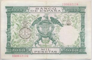 Spanyolország 1957. 1000P T:III kis szakadás
Spain 1957. 1000 Pesetas C:F small tear
Krause 149