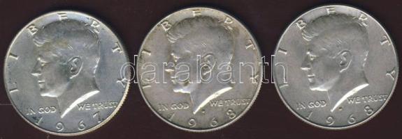 USA 1$ Ag 1967,1968 (2x) T:2,3