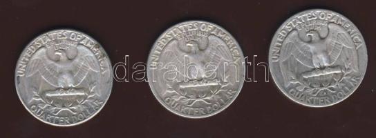 USA 1942,53,61. 1/4$ Ag T:2