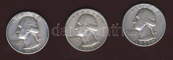 USA 1942,53,61. 1/4$ Ag T:2