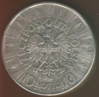 Lengyelország 1935. 10Zl Ag "Piludski" T:2/3 kis ph.