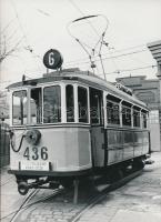 Budapesti villamosok tétele, 7 db fotó, 9x13 cm és 18x13 cm közötti méretekben