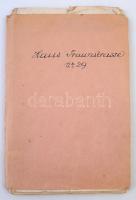 cca 1900-1940 Vegyes okmánybélyeges iratok (számlák, stb.), cseh és osztrák, kb. 30 db