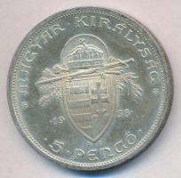 1938. 5P Ag "Szent István" T:1-,2 apró ph.
Adamo P8.1