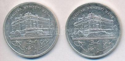 1992. 200Ft Ag "MNB" (2x) T:2