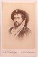 Jean Baptiste Faure (1830-1914) francia operaénekes (bariton) Charles Reutlinger fotója / cca 1870 Jean Baptiste Faure (1830-1914) French bariton. Photo. 11x17 cm