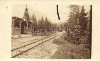 Tátra, Csorba-tó vasútállomás / railway station, photo