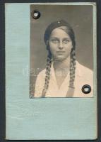 1934 Budapest, a Magyar Úszó Szövetség fényképes tagsági  igazolványa kedvezményes uszodai belépővel