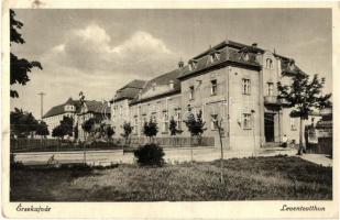 Érsekújvár, Nové Zamky; Leventeotthon / building of the Hungarian youth paramilitary organization Levente (EK)