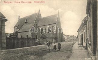 Oswiecim, Szkola klaszterowa / Klosterschule / cloister school, street view