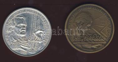 1981. "MÉE-Bartók" Ag + Br emlékplakett pár T:1/2