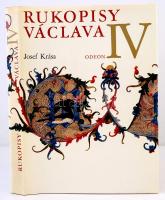 Josef Krása: Rukopisy Václáva IV. Praha, 1974, Odeon. Kiadói egészvászon, kiadói papírborítóban, kia...