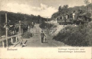 Budapest XII. Svábhegy, Fogaskerekű vasút, gőzmozdony / Schwabenberg, Zahnradbahn (EK)
