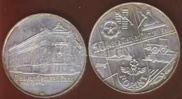 1974. 50Ft Ag + 100Ft Ag "50 éves MNB" T:BU Eredeti tokban!