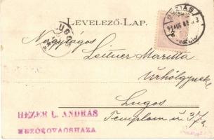 1899 Buziásfürdő, Buzias; Armin Schattetes bazár, gyógyterem, források, fürdő / bazaar, spa, springs...