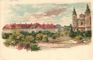 1899 Nagyvárad, Oradea; Püspöki palota / Episcopal palace, litho s: Geiger R.