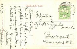 Szinérváralja, Seini; Piac tér és Kossuth szobor, Markovits Lázár üzlete, lőpor áruda. W. L. Bp. 601...