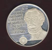 Modern emlékplakett Ag "Széchenyi-MTA" T:PP