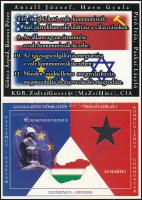 4 db MODERN megíratlan propaganda képeslap, antiszemitizmus, kommunizmus, nacionalizmus / 4 MODERN u...