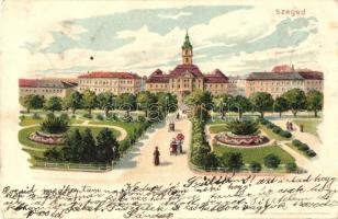 1899 Szeged, Városháza, Kunstanstalt &#039;Kosmos&#039; litho s: Geiger R.