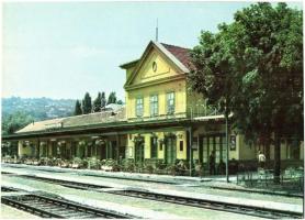 10 db MODERN megíratlan magyar vasútállomásos motívumlap, Balatoni állomások / 10 MODERN unused Hung...