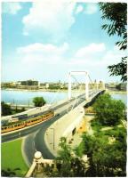 10 db MODERN főként megíratlan magyar villamosos motívumlap, Budapest, Szeged, Debrecen / 10 MODERN ...