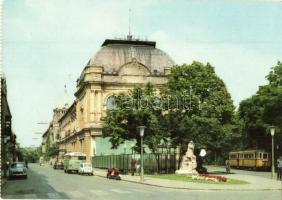 10 db MODERN főként megíratlan magyar villamosos motívumlap, Budapest, Szeged, Debrecen / 10 MODERN ...